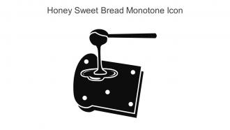 Honey Sweet Bread Monotone Icon In Powerpoint Pptx Png And Editable Eps Format