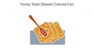 Honey Toast Dessert Colored Icon In Powerpoint Pptx Png And Editable Eps Format