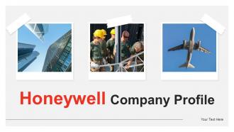 Honeywell Company Profile Powerpoint Presentation Slides CP CD