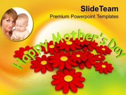 Honour your moms on mothers day powerpoint templates ppt themes and graphics 0513