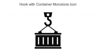 Hook With Container Monotone Icon In Powerpoint Pptx Png And Editable Eps Format