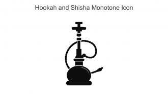 Hookah And Shisha Monotone Icon In Powerpoint Pptx Png And Editable Eps Format