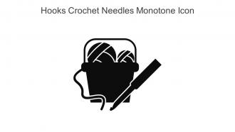 Hooks Crochet Needles Monotone Icon In Powerpoint Pptx Png And Editable Eps Format