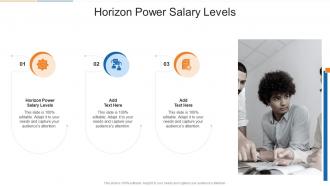 Horizon Power Salary Levels In Powerpoint And Google Slides Cpb