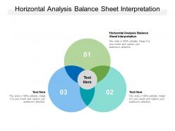 Horizontal analysis balance sheet interpretation ppt powerpoint presentation ideas cpb