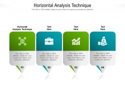 Horizontal analysis technique ppt powerpoint presentation portfolio shapes cpb