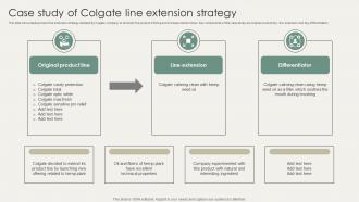 Horizontal And Vertical Business Case Study Of Colgate Line Extension Strategy Strategy SS V