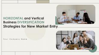 Horizontal And Vertical Business Diversification Strategies For New Market Entry Strategy CD V