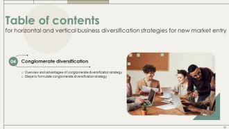 Horizontal And Vertical Business Diversification Strategies For New Market Entry Strategy CD V Image Idea