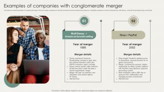 Horizontal And Vertical Business Examples Of Companies With Conglomerate Merger Strategy SS V