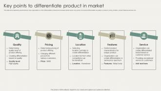 Horizontal And Vertical Business Key Points To Differentiate Product In Market Strategy SS V