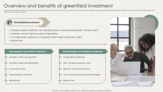 Horizontal And Vertical Business Overview And Benefits Of Greenfield Investment Strategy SS V