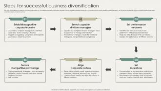 Horizontal And Vertical Business Steps For Successful Business Diversification Strategy SS V