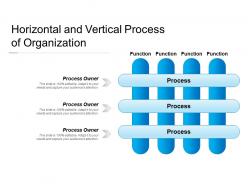 Horizontal and vertical process of organization