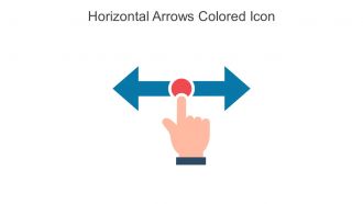Horizontal Arrows Colored Icon In Powerpoint Pptx Png And Editable Eps Format