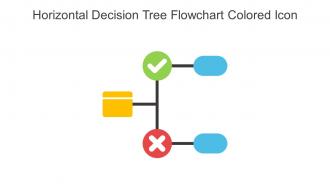 Horizontal Decision Tree Flowchart Colored Icon In Powerpoint Pptx Png And Editable Eps Format