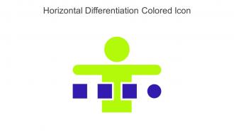 Horizontal Differentiation Colored Icon In Powerpoint Pptx Png And Editable Eps Format