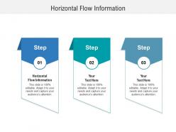Horizontal flow information ppt powerpoint presentation portfolio guide cpb