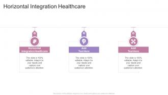 Horizontal Integration Healthcare In Powerpoint And Google Slides Cpb