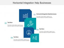 Horizontal integration help businesses ppt powerpoint presentation show graphics tutorials cpb