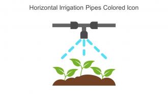 Horizontal Irrigation Pipes Colored Icon In Powerpoint Pptx Png And Editable Eps Format