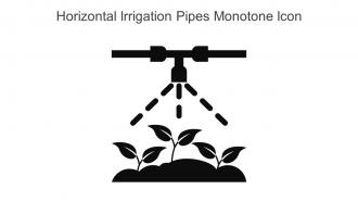 Horizontal Irrigation Pipes Monotone Icon In Powerpoint Pptx Png And Editable Eps Format