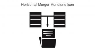 Horizontal Merger Monotone Icon In Powerpoint Pptx Png And Editable Eps Format