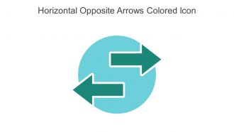 Horizontal Opposite Arrows Colored Icon In Powerpoint Pptx Png And Editable Eps Format