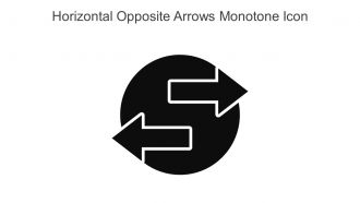 Horizontal Opposite Arrows Monotone Icon In Powerpoint Pptx Png And Editable Eps Format