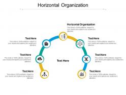 Horizontal organization ppt powerpoint presentation outline ideas cpb