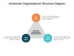 Horizontal organizational structure diagram ppt powerpoint presentation inspiration design ideas cpb