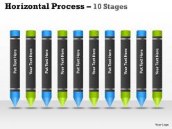 Horizontal process 10 ppt diagram 2
