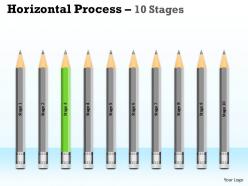 Horizontal process 10 stages diagram 1