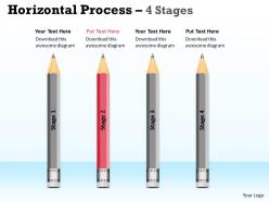 Horizontal process 4 stages ppt diagram 7