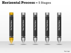 Horizontal process 5 stages crayons 4