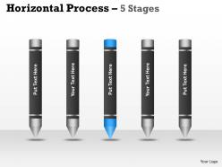 Horizontal process 5 stages crayons 4
