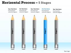Horizontal process 5 stages ppt diagram 3