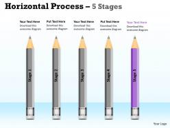 Horizontal process 5 stages ppt diagram 3