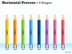 Horizontal process 8 stages diagrams 3