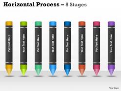 Horizontal process 8 stages ppt diagrams 4