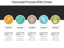 Horizontal process with circles