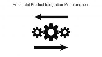 Horizontal Product Integration Monotone Icon In Powerpoint Pptx Png And Editable Eps Format