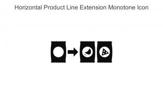 Horizontal Product Line Extension Monotone Icon In Powerpoint Pptx Png And Editable Eps Format