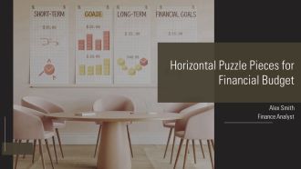 Horizontal Puzzle Pieces For Financial Budget PPT PowerPoint AT