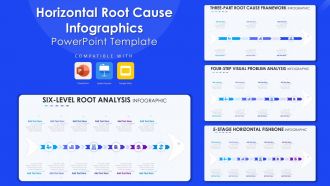 Horizontal Root Cause Infographics Powerpoint Template Bundles