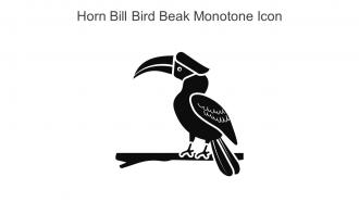 Horn Bill Bird Beak Monotone Icon In Powerpoint Pptx Png And Editable Eps Format