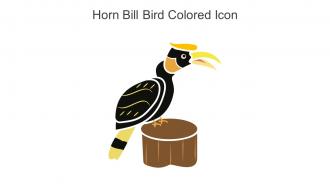 Horn Bill Bird Colored Icon In Powerpoint Pptx Png And Editable Eps Format