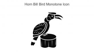 Horn Bill Bird Monotone Icon In Powerpoint Pptx Png And Editable Eps Format