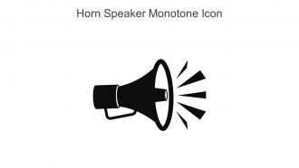 Horn Speaker Monotone Icon In Powerpoint Pptx Png And Editable Eps Format