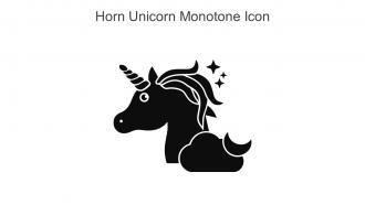 Horn Unicorn Monotone Icon In Powerpoint Pptx Png And Editable Eps Format